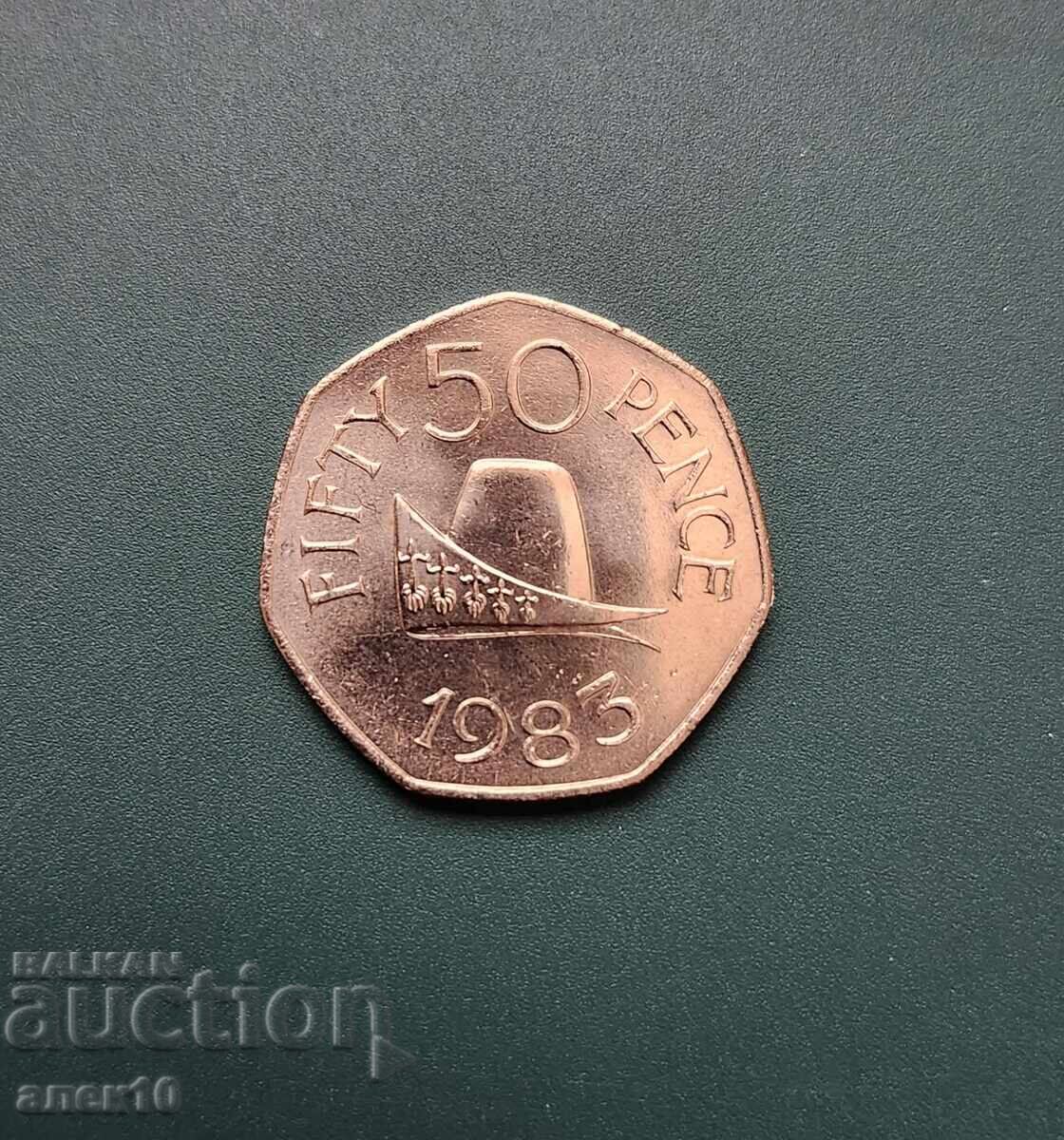 Guernsey 50 pence 1983