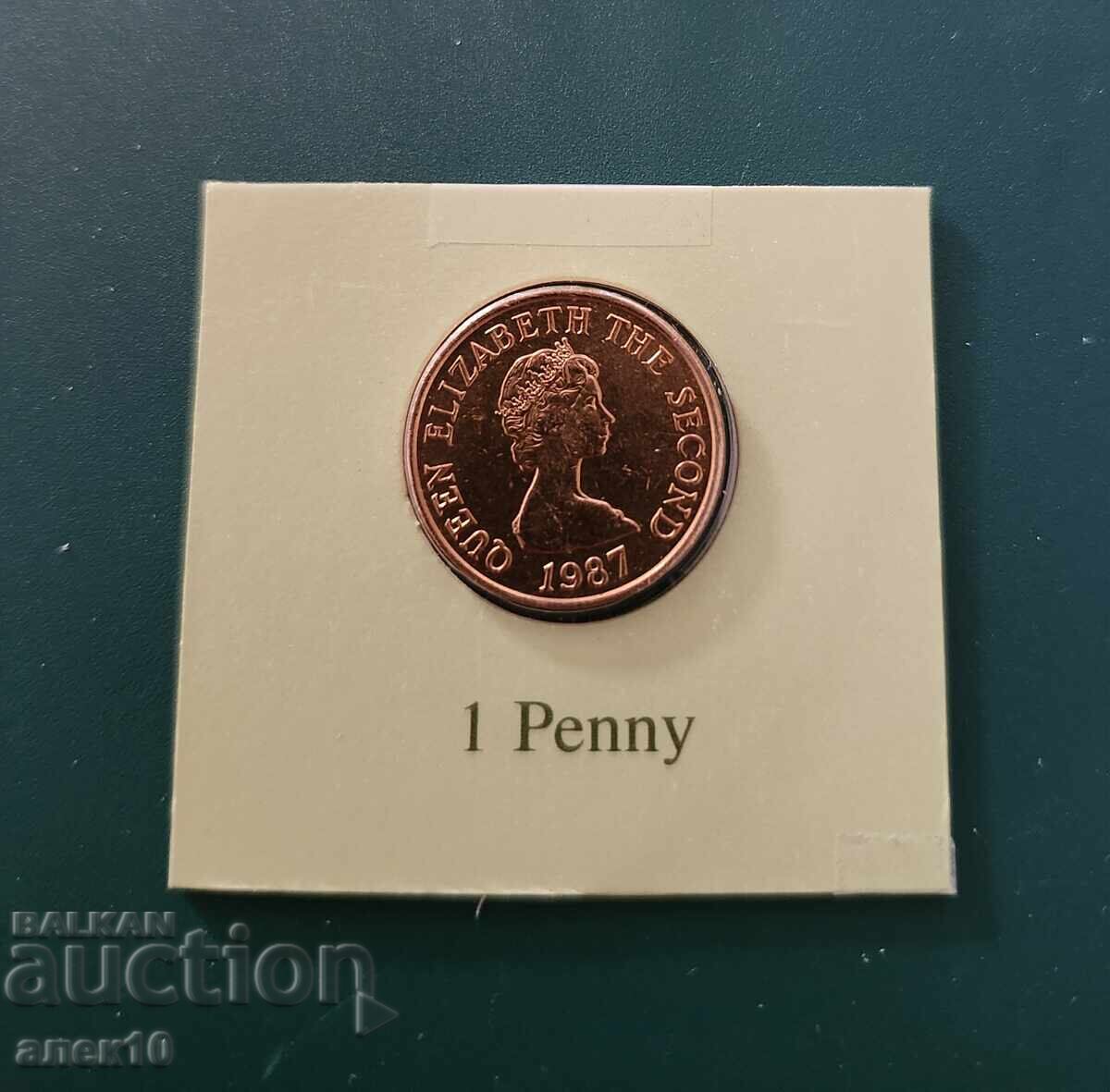 Jersey 1 penny 1987 Jersey 1 penny 1987