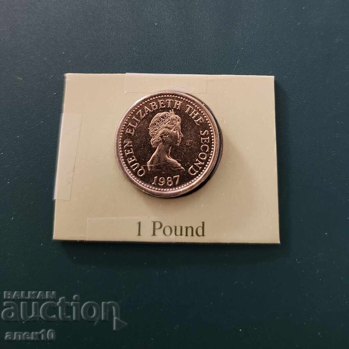 Jersey 1 liră 1987 Jersey 1 liră 1987