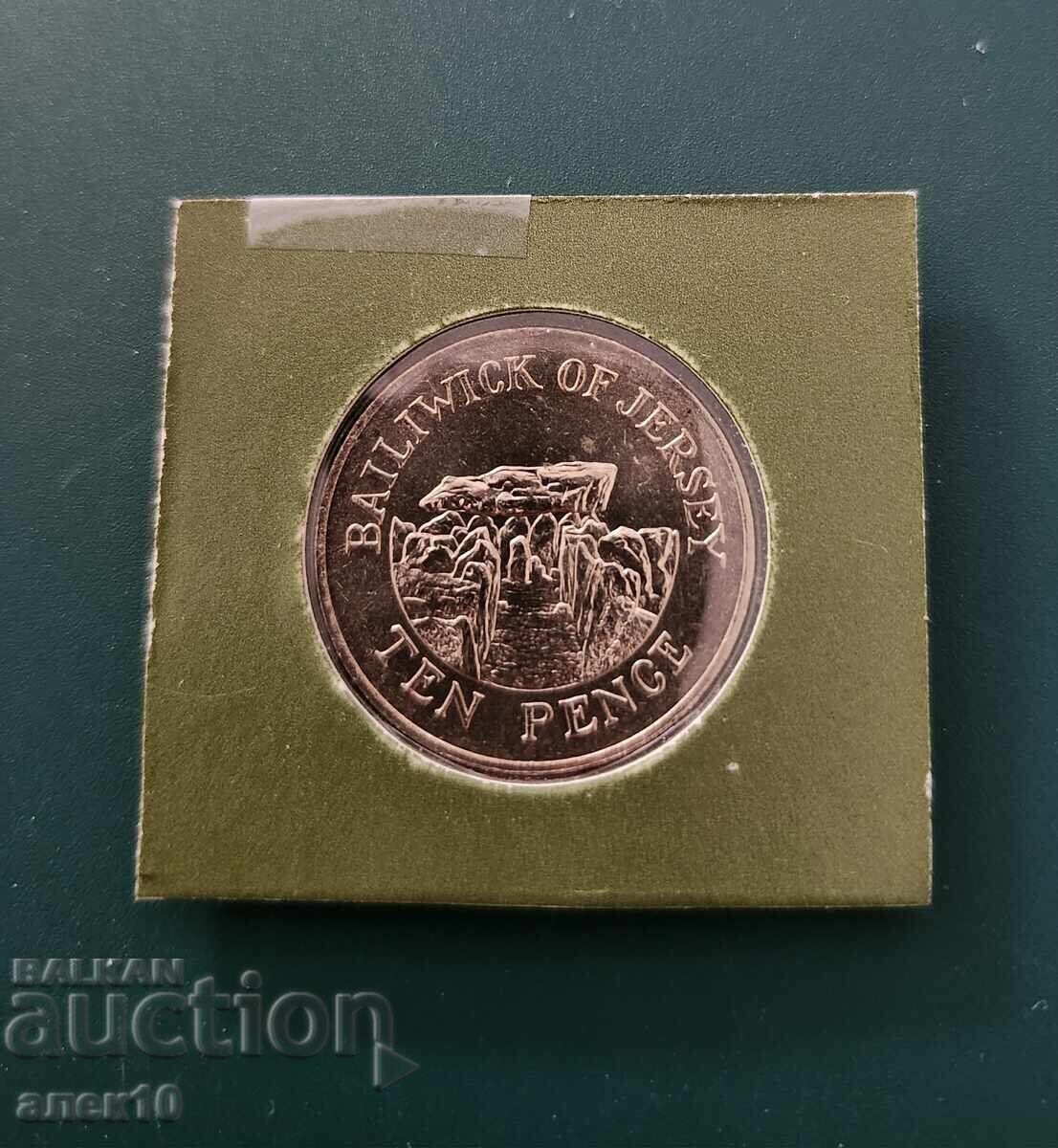 Jersey 10 pence 1988 n cu preț € 1.00 | 1.96 BGN