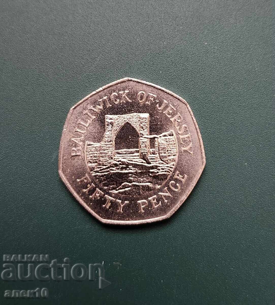 Jersey 50 pence 1990 Jersey 50 pence 1990