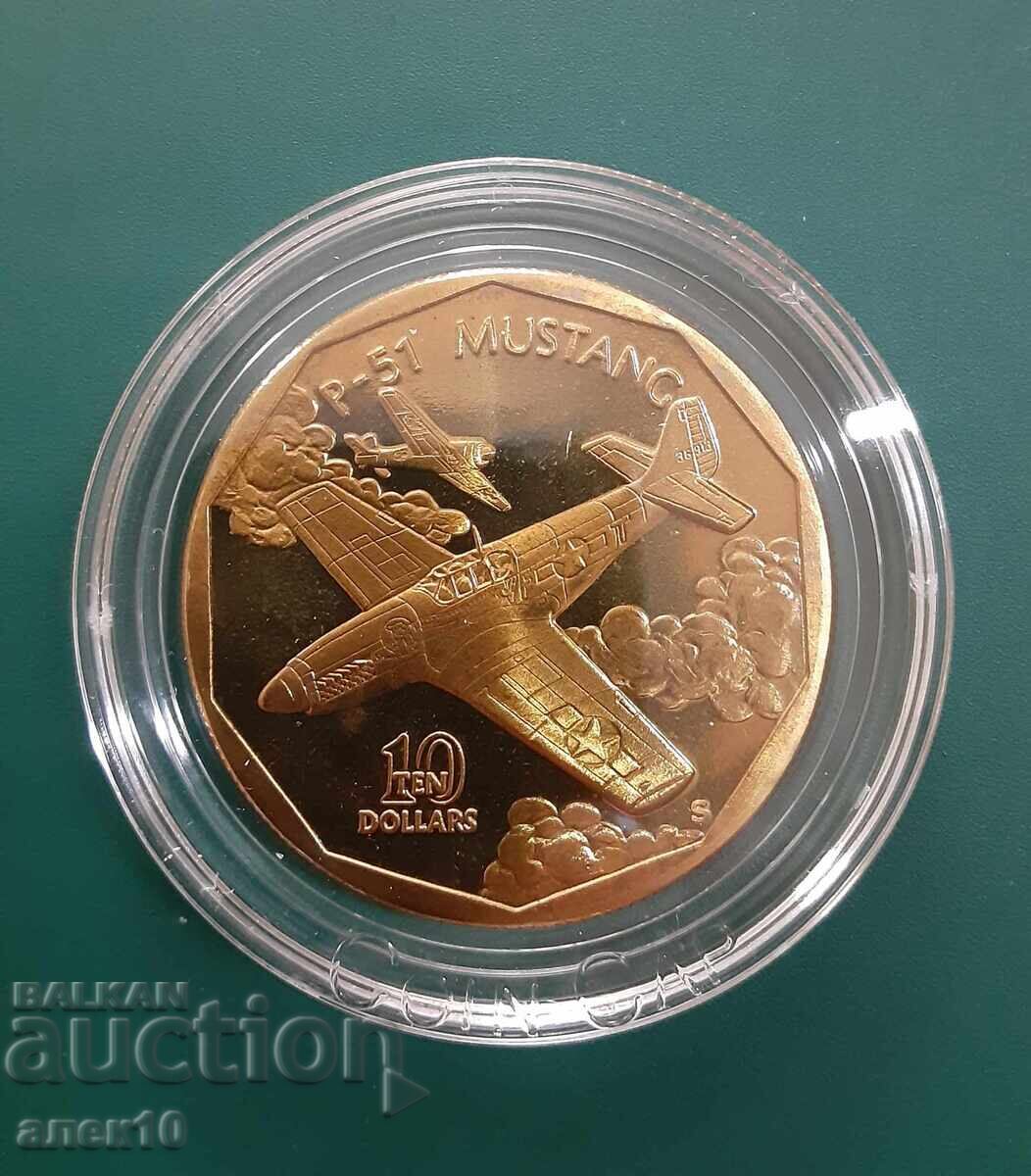 Νήσοι Μάρσαλ 10 δολάρια 1991 3 ν