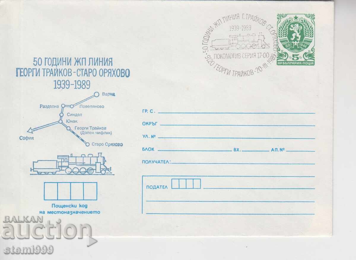 Φάκελος πρώτης ημέρας κυκλοφορίας FDC Σιδηρόδρομος Φάκελος πρώτης ημέρας κυκλοφορίας FDC Σιδηρόδρομος