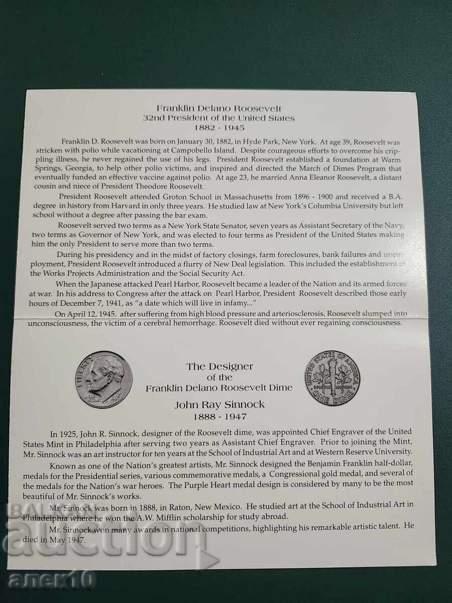 Licitație SUA 10 cenți W 1996 n