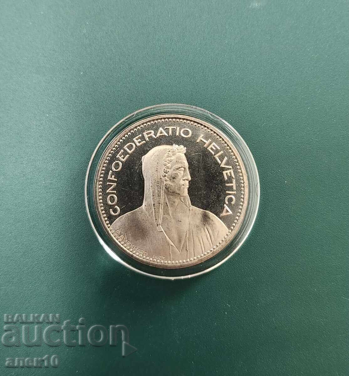 Elveția 5 franci 1987 proof n