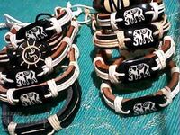 Lot of leather bracelets