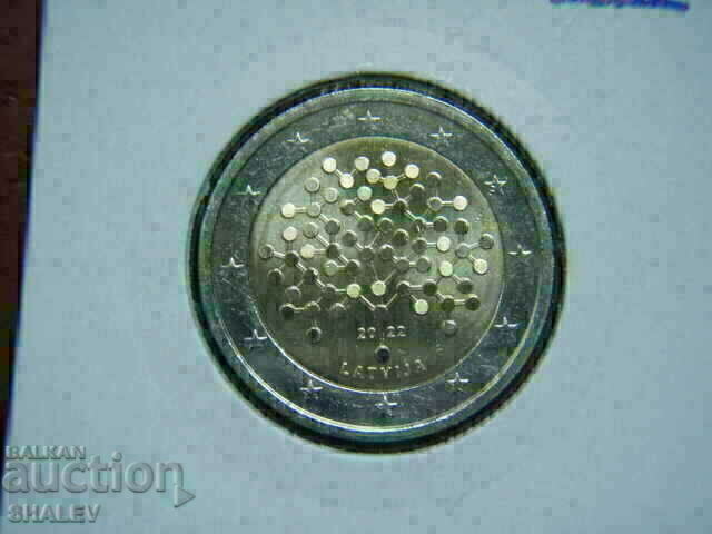 Аукцион 2 euro 2022 Latvia "100 years Bank of Latvia" /Латвия 2 евро