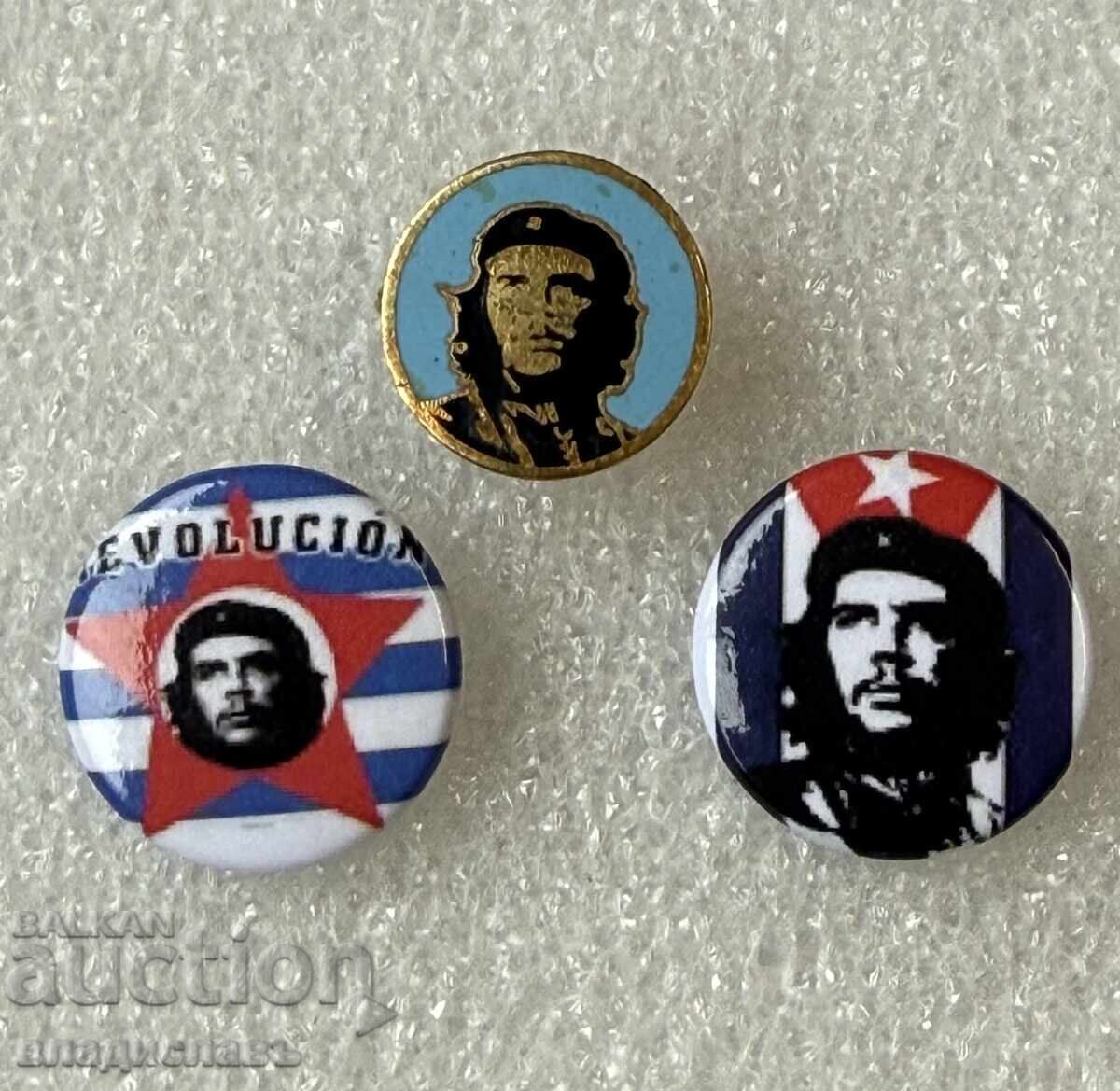 Lot badges Che Guevara Cuba
