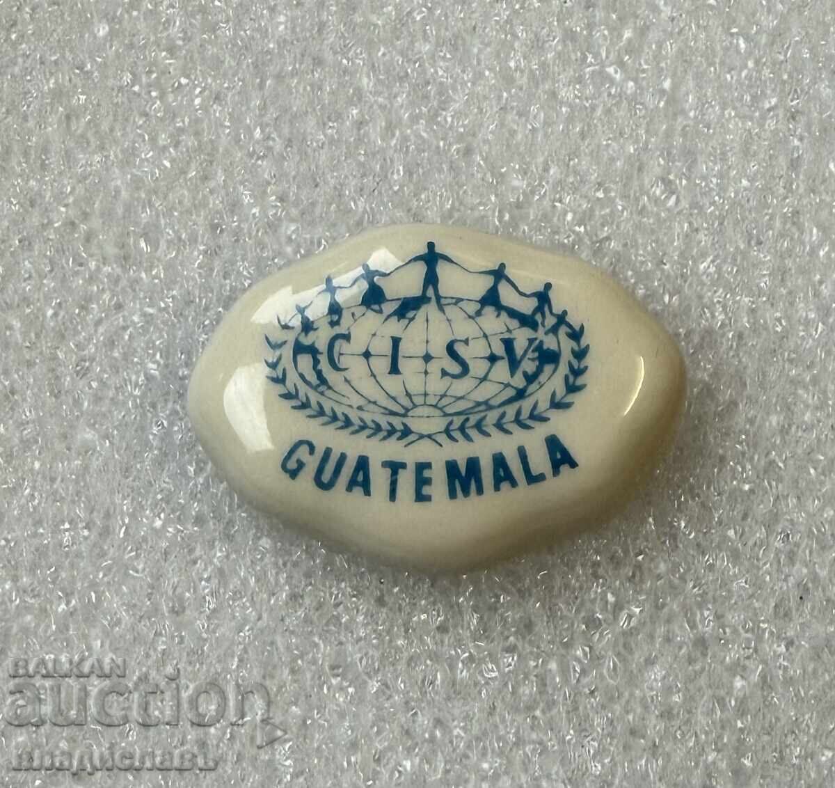 Porcelain badge GUATEMALA