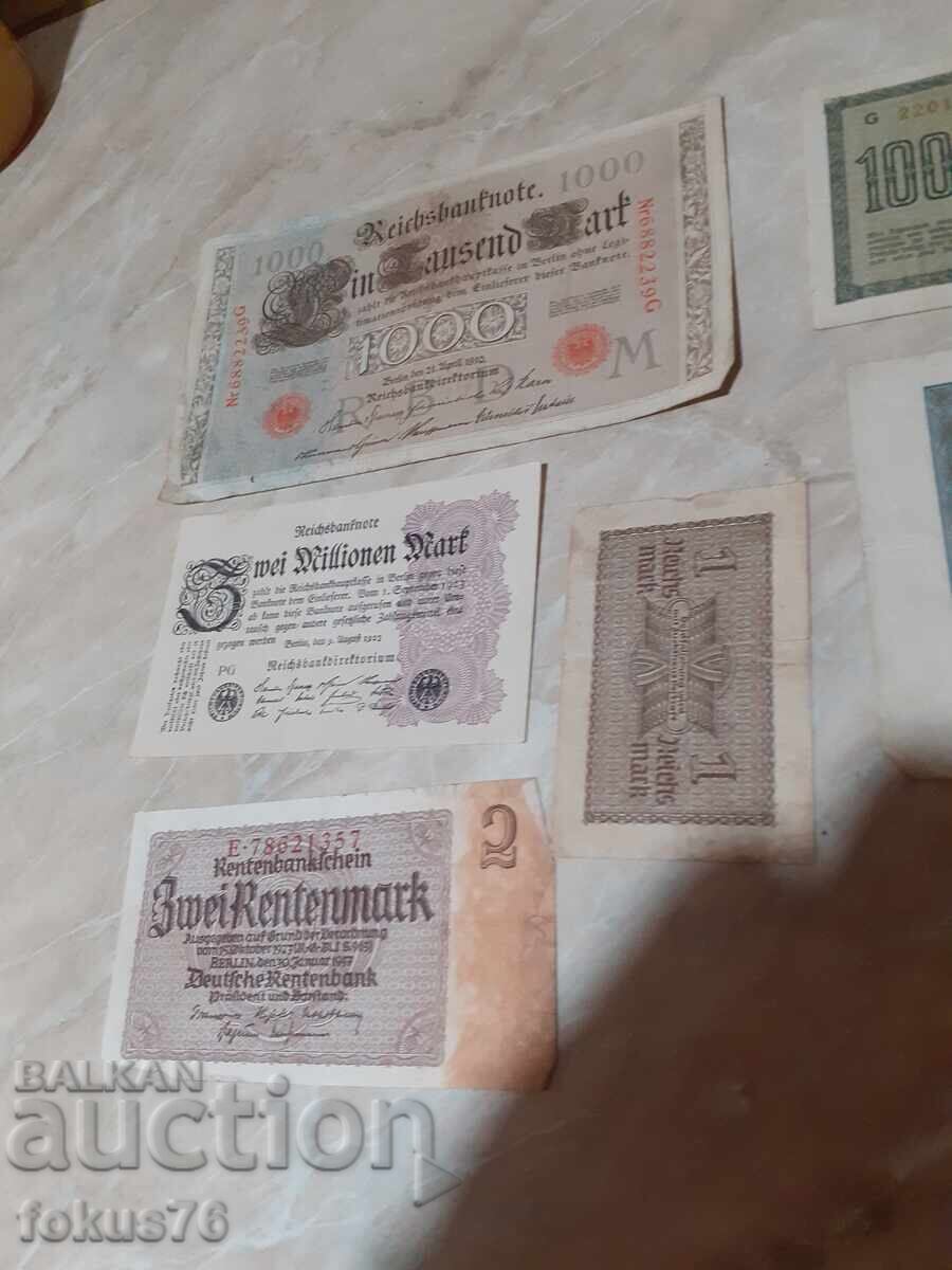 Λοτ 3 - Ράιχσμαρκ, χαρτονομίσματα Deutsche Mark, γραμματόσημο - 6 τεμ με τιμή € 24.00 | 46.94 BGN