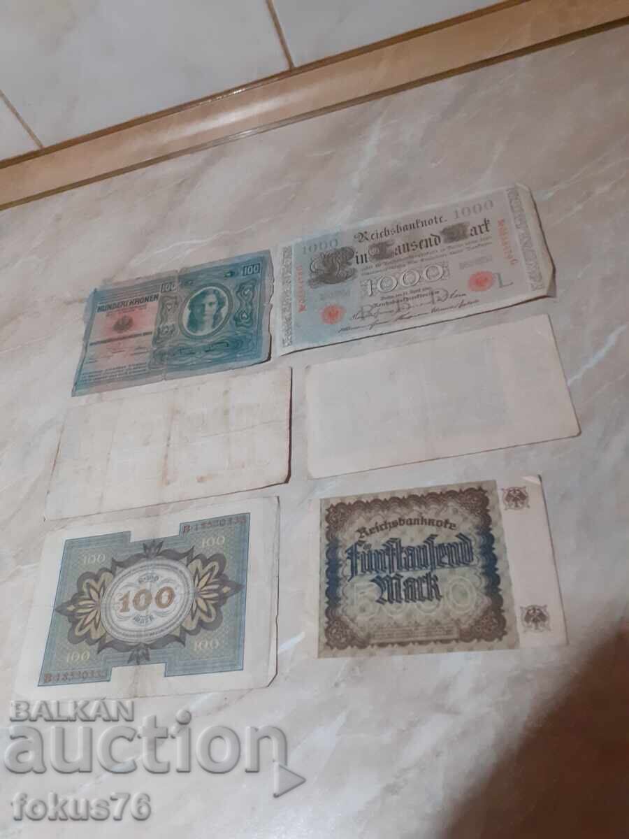 Παράδοση Λοτ 4 - Ράιχσμαρκ, τραπεζογραμμάτιο Deutsche Mark, γραμματόσημο - 6 τεμ