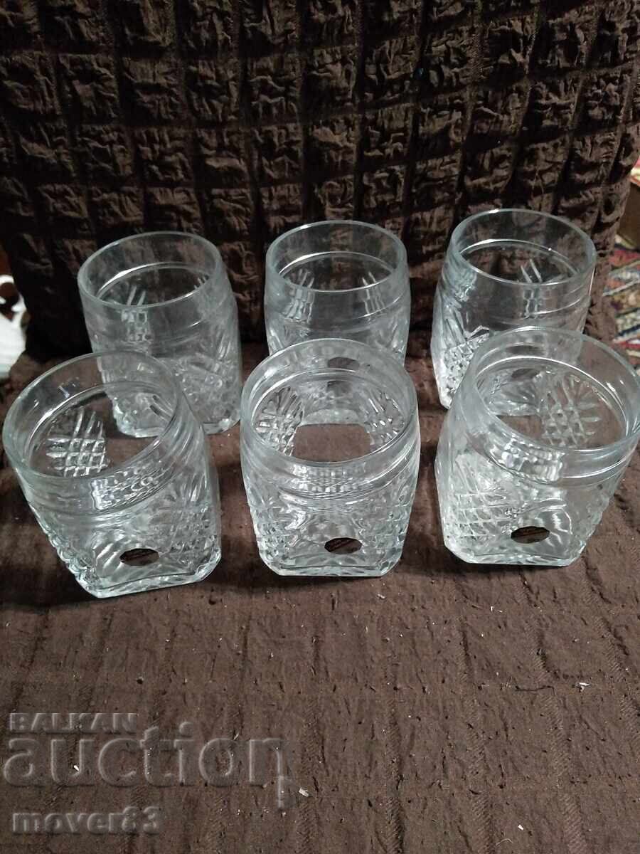 Γυάλινα ποτήρια 6 τεμαχίων. Καινούργια. Αυστρία