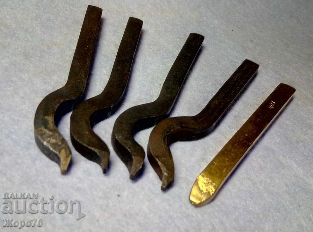 Licitație SET 5 ȘTAMPILĂ pentru AUR 9 10 14 18 22 CARATE / Lot Punsoane