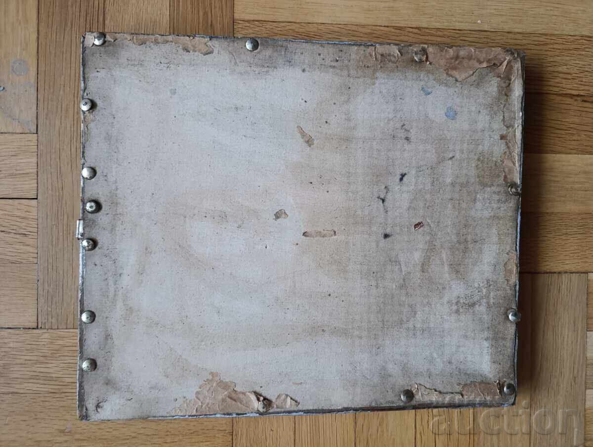 Παράδοση Χειροποίητη παλιά εικόνα του Ιησού Παντοκράτορα