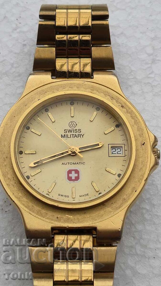Licitație SWISS MILITARY AUTOMATIC RAR FUNCȚIONEAZĂ FĂRĂ GARANȚIE BZC !!!