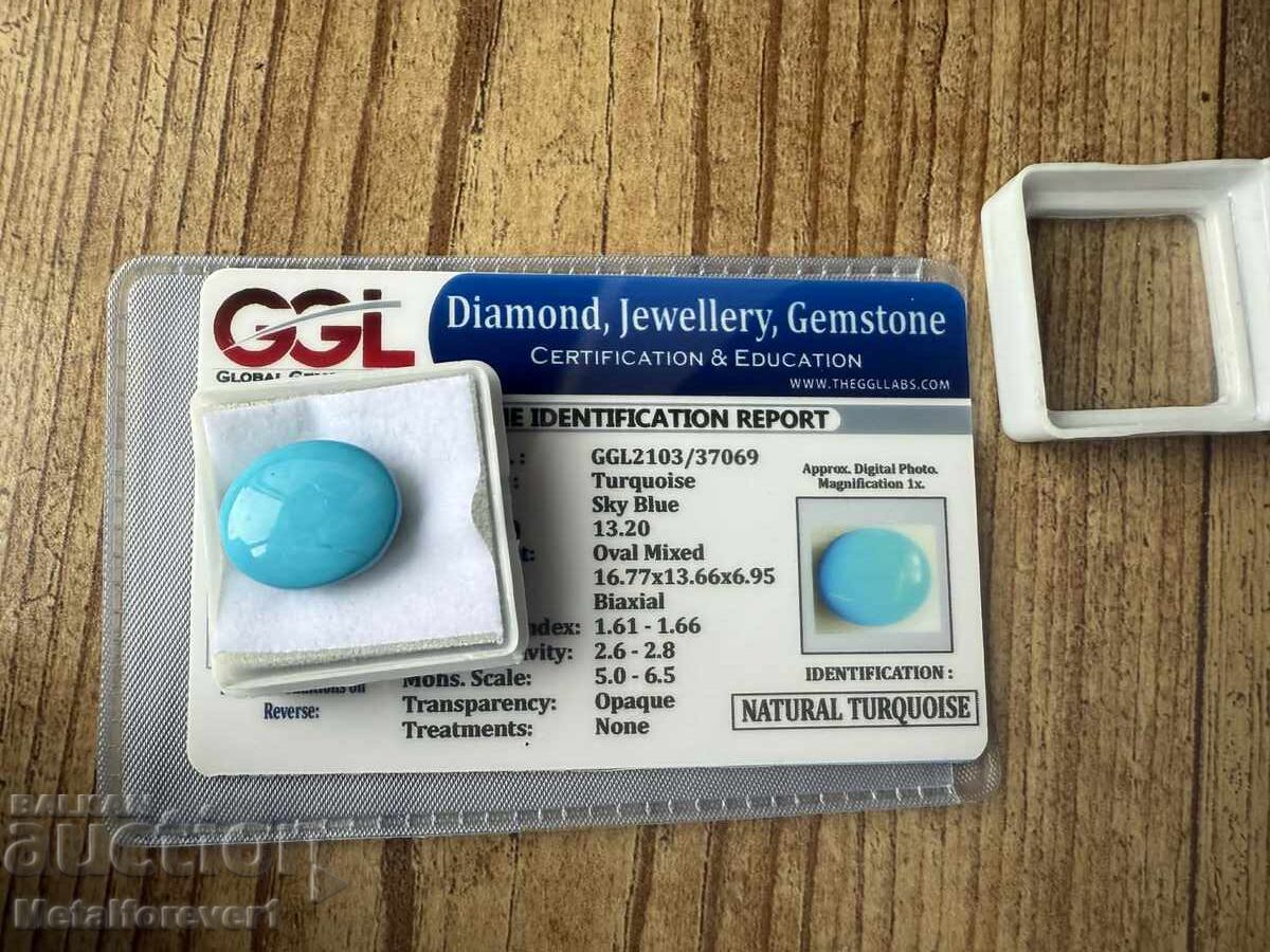 TURCOAZ NATURAL - 13.20 CARATE + CERTIFICAT cu preț € 0.01 | 0.02 BGN