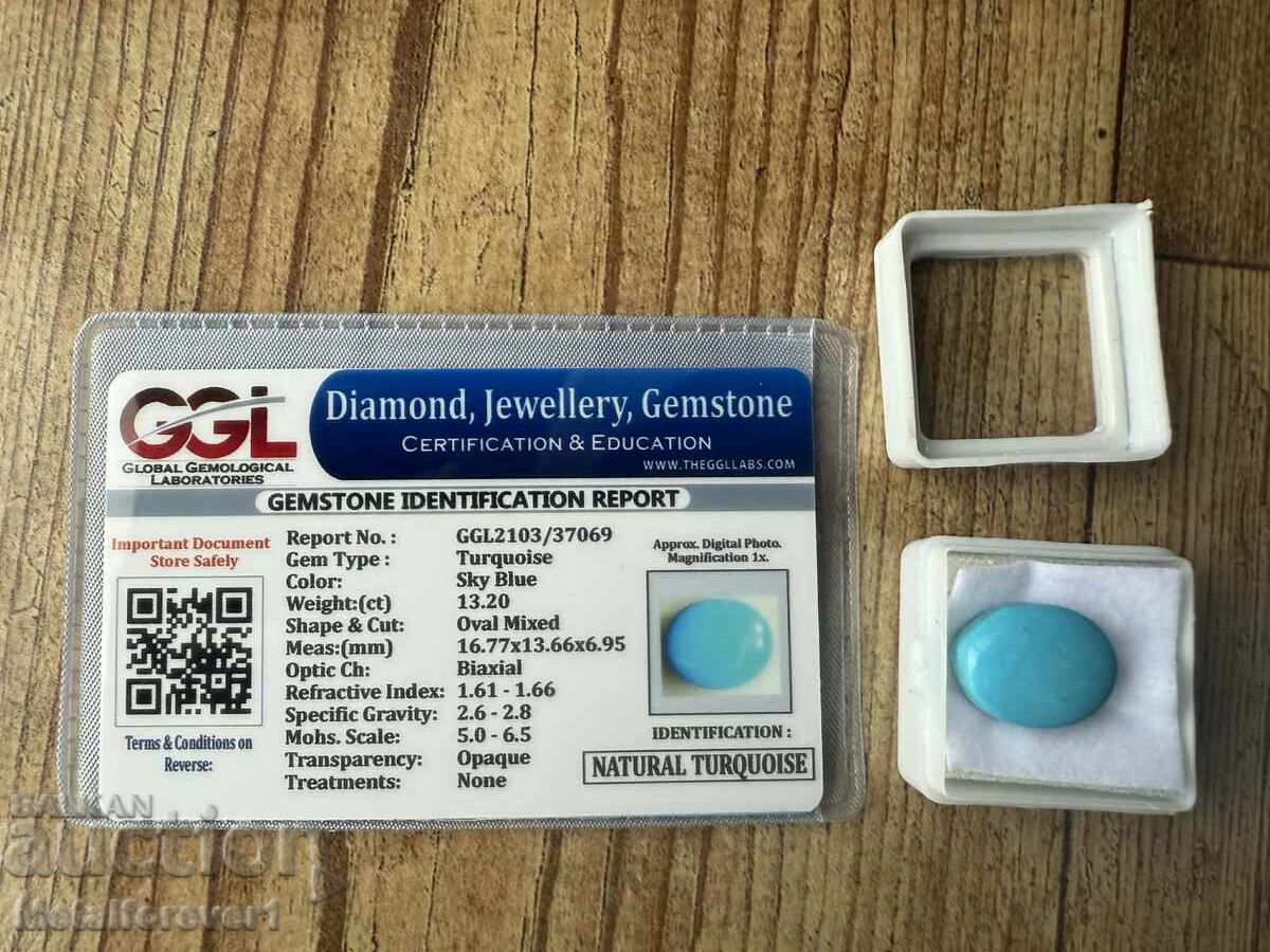 TURCOAZ NATURAL - 13.20 CARATE + CERTIFICAT