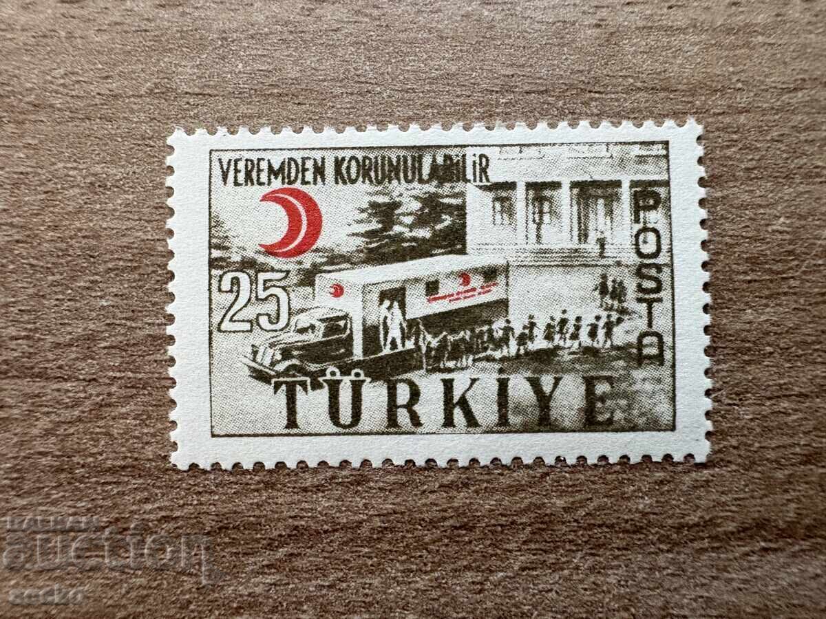 Турция - Кампания за борба с туберкулозата (1957) MNH