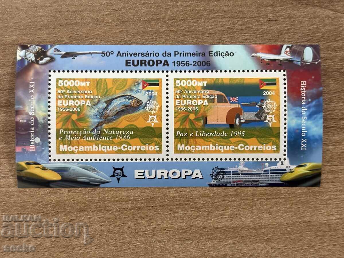 Licitație 50 de ani de Europa - Mozambic- (2006) - MNH - 6 blocuri