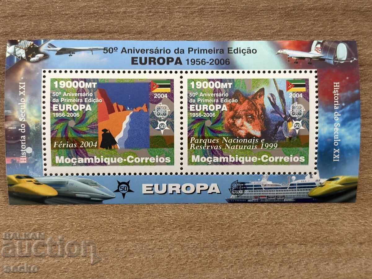 Livrarea 50 de ani de Europa - Mozambic- (2006) - MNH - 6 blocuri