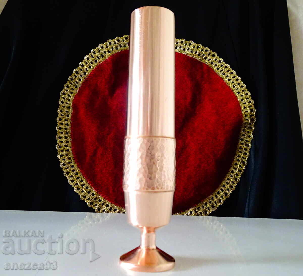 Μέλι κηροπήγιο 740 γρ., βάζο καθαρό κόκκινο χαλκό