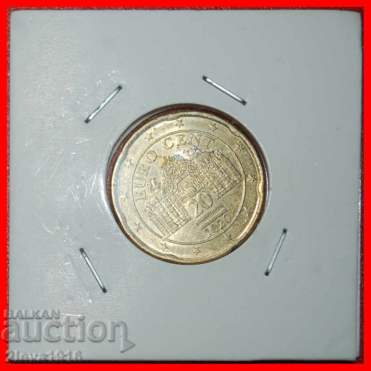 Ⰺ NORDIC GOLD (2008-2026): AUSTRIA ★ 20 EURO CENTS 2020 A II Ⰺ NORDIC GOLD (2008-2026): AUSTRIA ★ 20 EURO CENTS 2020 A II