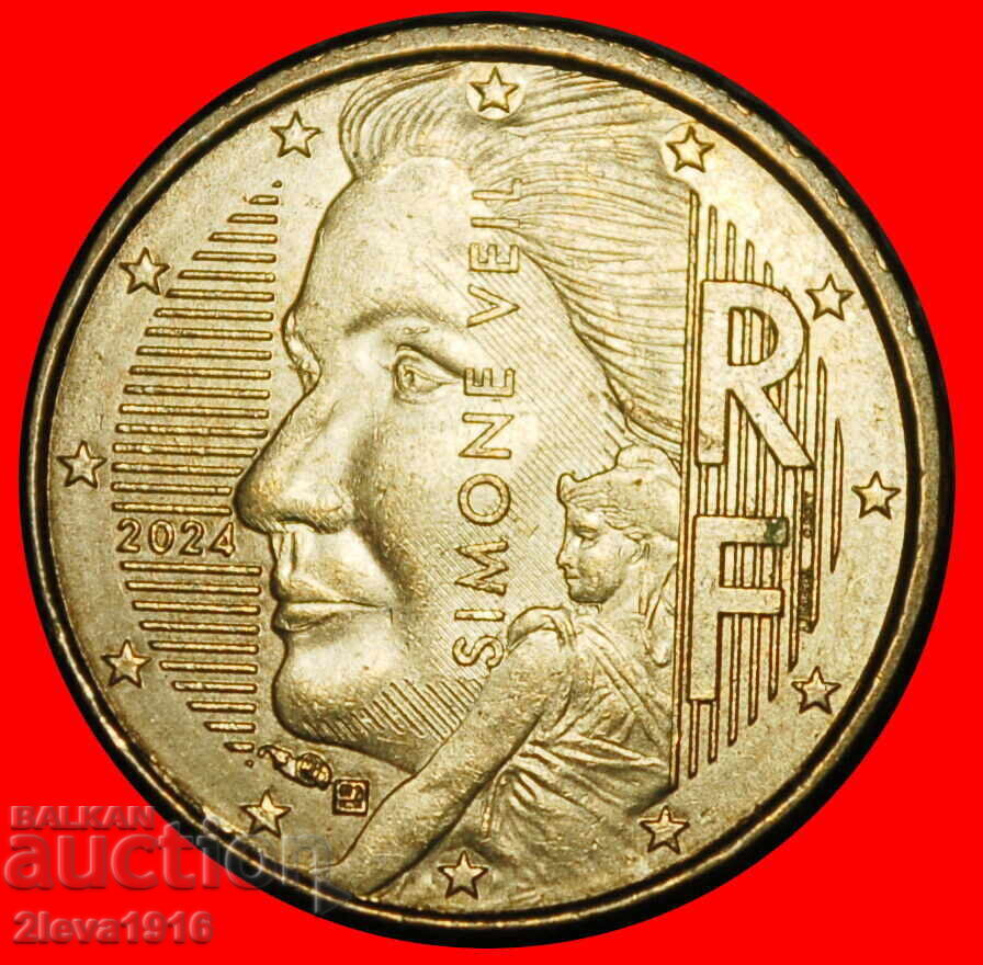 ERROR (1999-2026): FRANCE ★ 10 EURO CENTS 2024 NORDIC GOLD