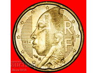 ERROR (1999-2026): FRANCE ★ 20 EURO CENTS 2024 NORDIC GOLD