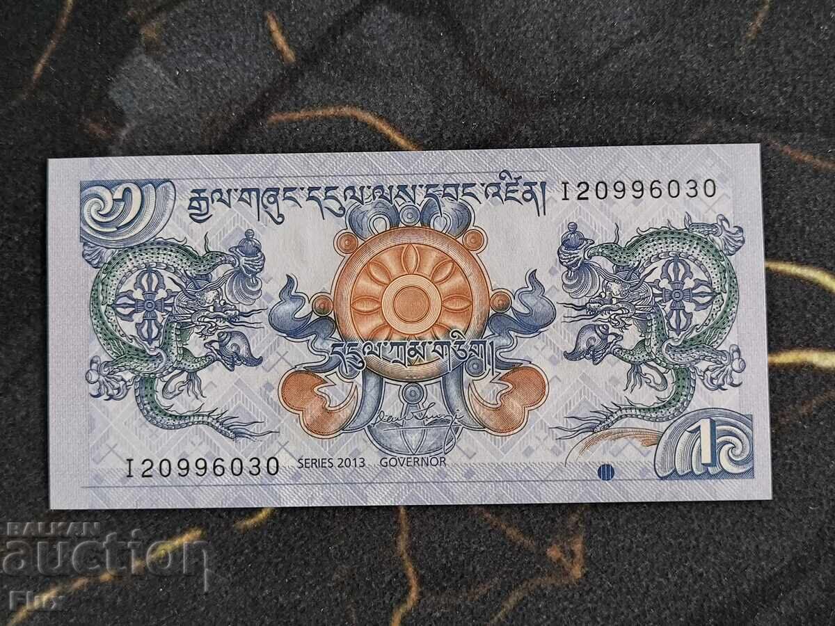 Banknote - Bhutan - 1 Ngultrum UNC | 2013