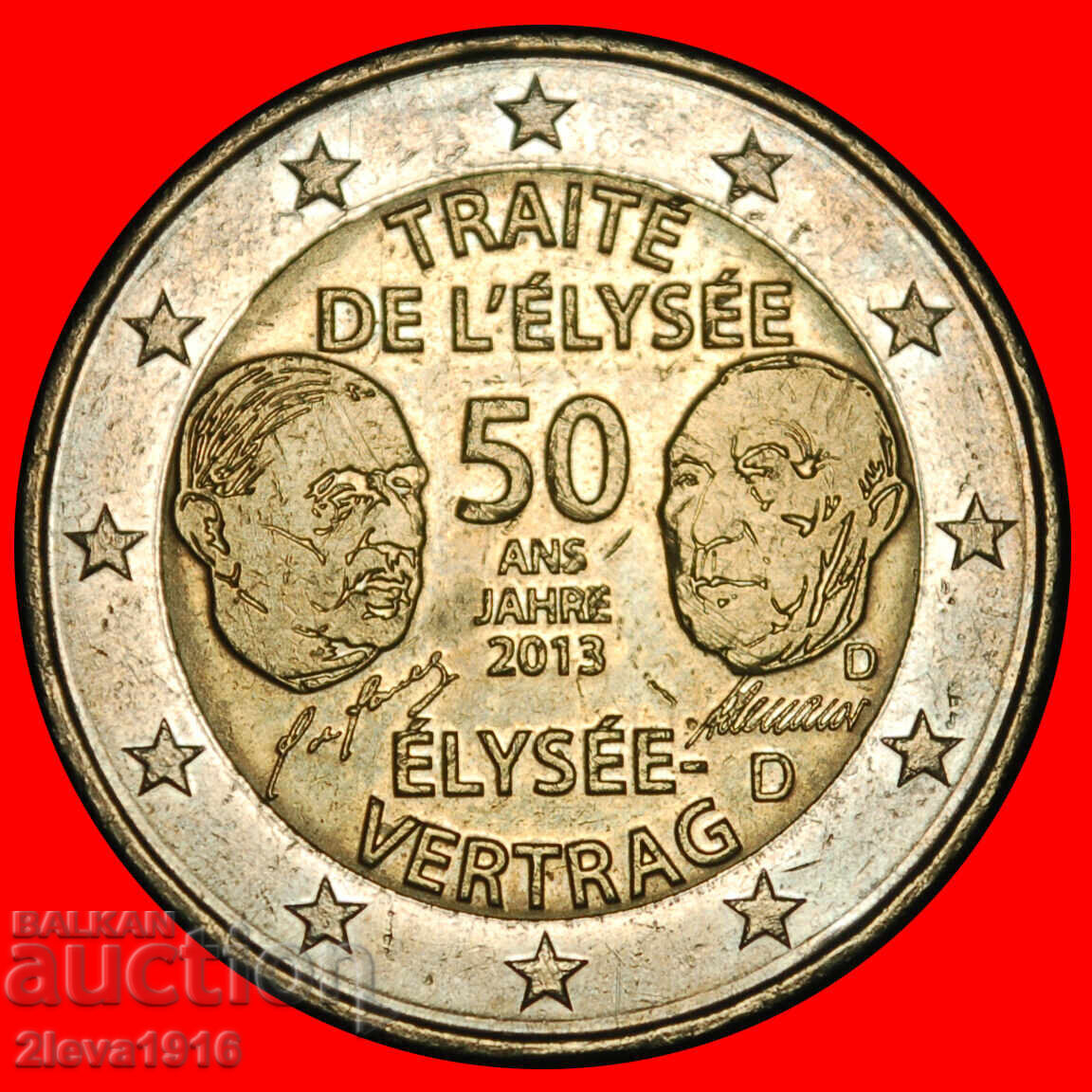 FRANCE 1963: GERMANY ★ 2 EUROS 2013D NON-PHALLIC 2007-2026