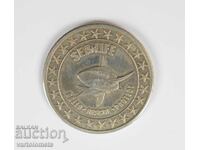 Medalie comemorativă / jeton de la lanțul de acvarii Sea Life