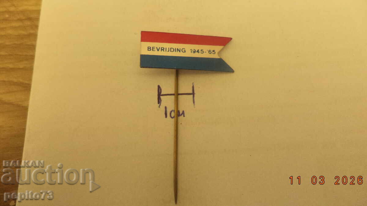 Licitație Insignă publicitară, BEVRIJDING 1945-1965, Licitație Insignă publicitară, BEVRIJDING 1945-1965,