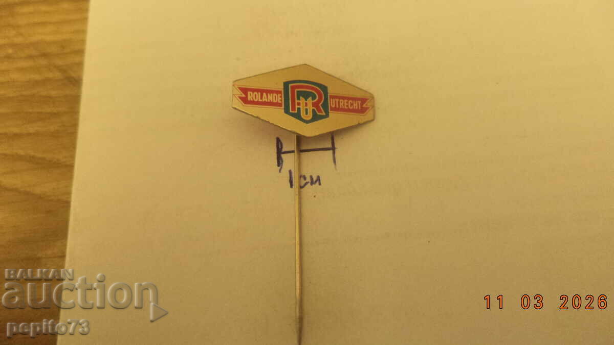 Δημοπρασία διαφημιστικό σήμα, Rolande, μάρκα ποδηλάτων Δημοπρασία διαφημιστικό σήμα, Rolande, μάρκα ποδηλάτων