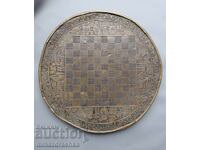 Masă de șah din bronz din 1930