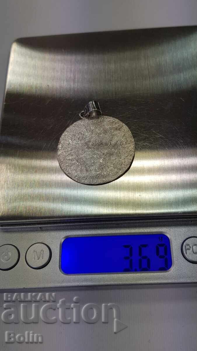 Pandantiv argintiu, pandantiv, stil artă-brută - 925 - 6 Pandantiv argintiu, pandantiv, stil artă-brută - 925 - 6