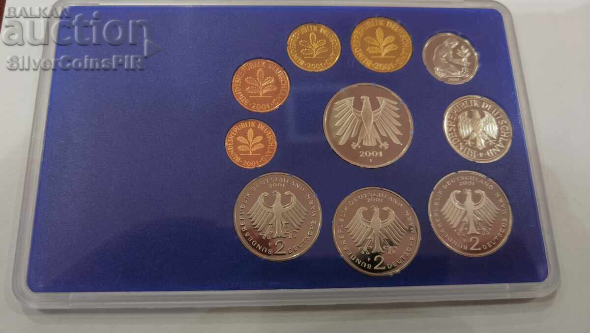Honey Proof Set German Marks 2001 F Stuttgart with price € 22.00 | 43.03 BGN