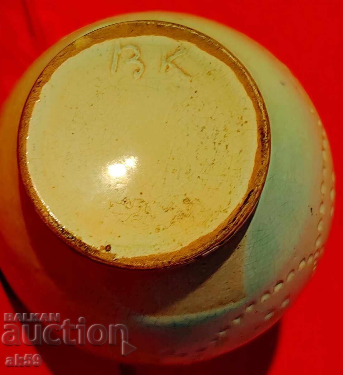 Livrarea Vază verde glazurată - ceramică