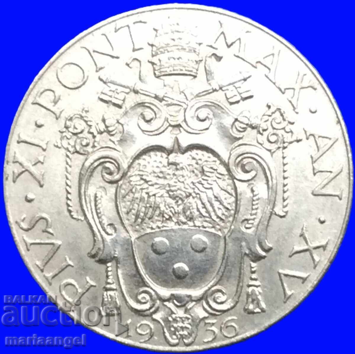 20 centesimi 1936 Vatican Pius XI - an destul de rar - 6
