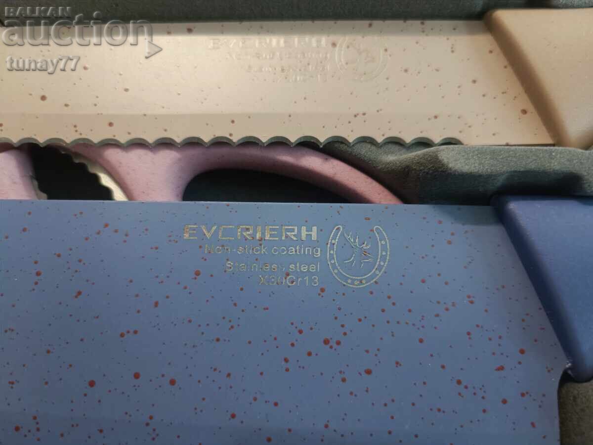 Set de 6 cuțite, din oțel, Nou-nouț - 6