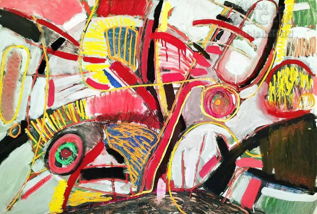 Pictură, compoziție, artă. K. Kasabov, anii 1990. - 14