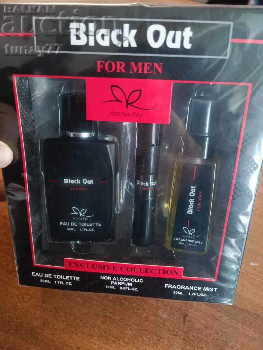 Παράδοση Ανδρικό άρωμα, AROMA RAY, BLACK OUT, σετ, Καινούργιο αχρησιμοποίητο
