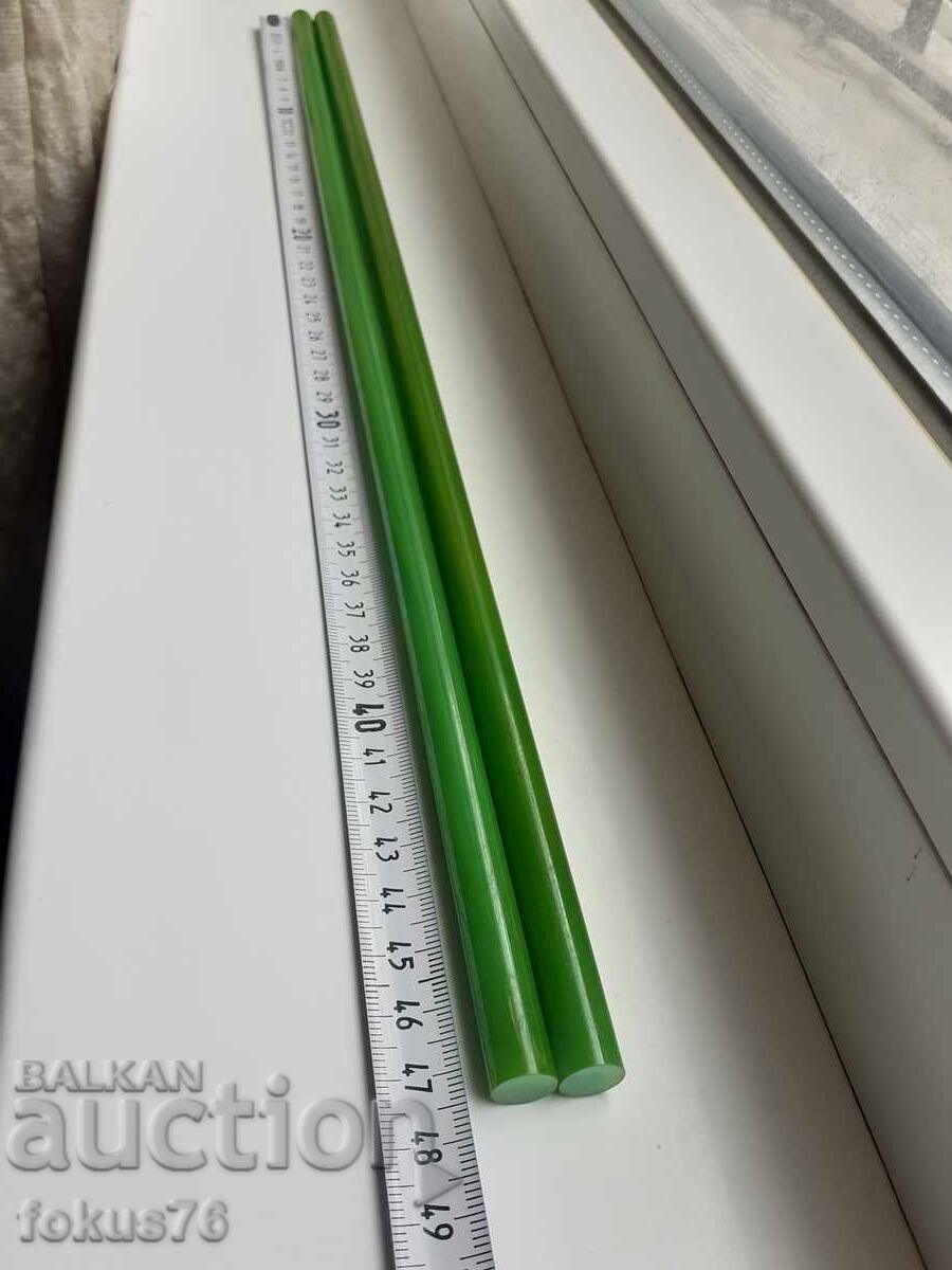 Пръчки каталин бакелит зелени с дамари броеница - 5 Пръчки каталин бакелит зелени с дамари броеница - 5