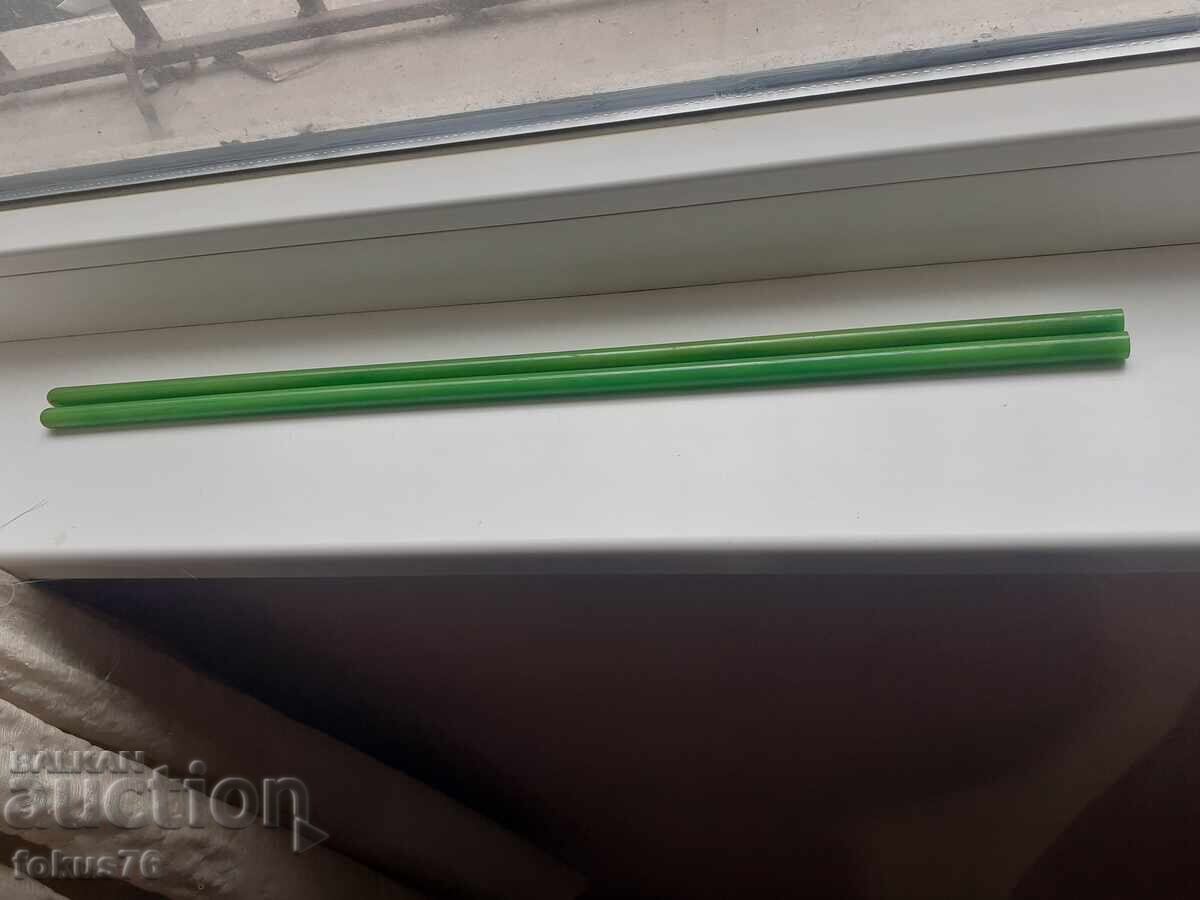 Пръчки каталин бакелит зелени с дамари броеница Пръчки каталин бакелит зелени с дамари броеница