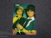 RETRO SOCIALIST RSR CALENDAR DE BUZUNAR CALENDAR MIC BGA BALKAN 1986