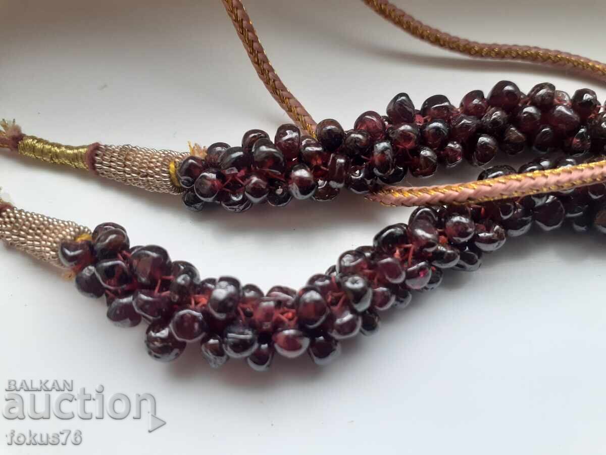 Licitație Colier vintage damă, bijuterie din granate naturale