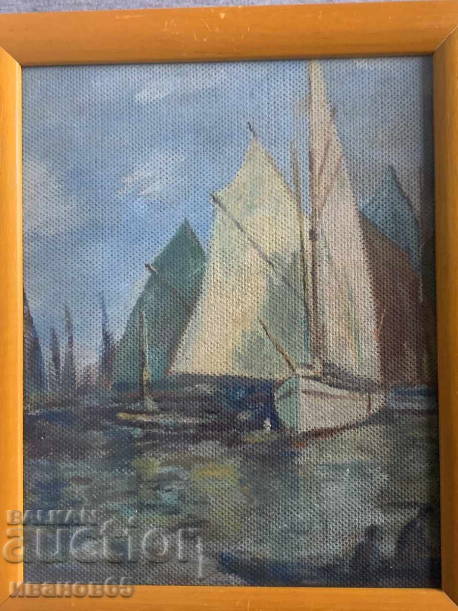 imagine veche peisaj marin - 5