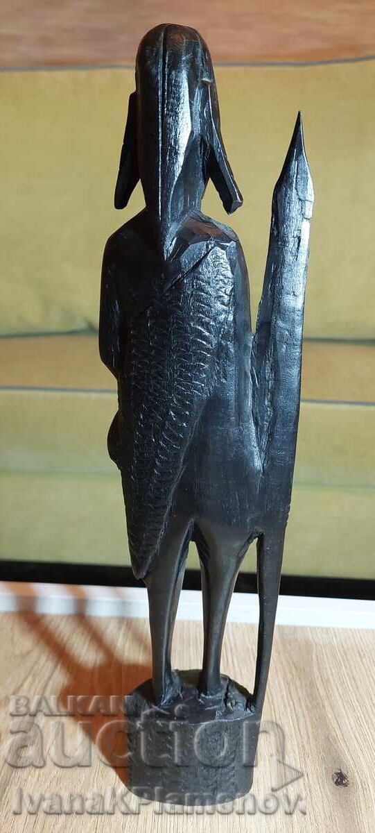 Carved wood solid for connoisseurs 39cm - 5