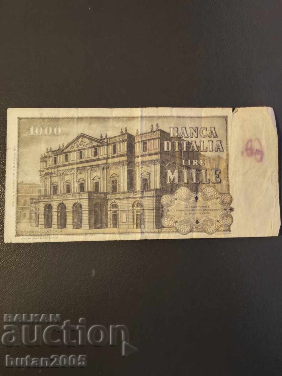 1000 λίρες Ιταλίας με τιμή € 1.00 | 1.96 BGN 1000 λίρες Ιταλίας με τιμή € 1.00 | 1.96 BGN