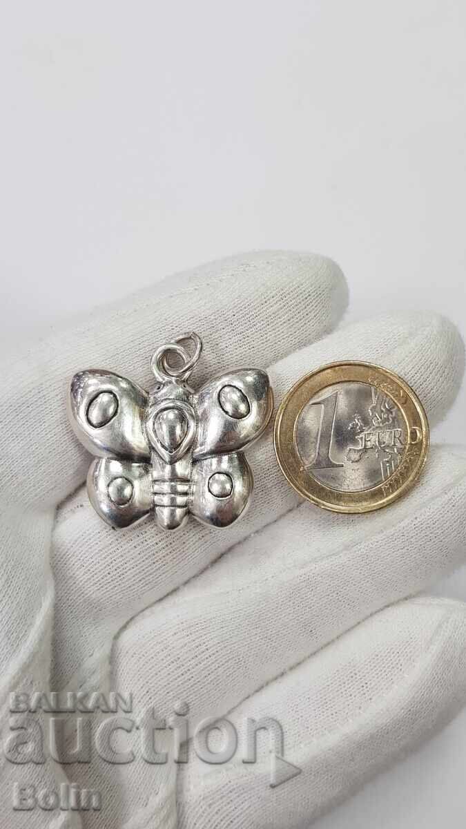 Pandantiv argintiu, talisman, fluture argint 925 - 5