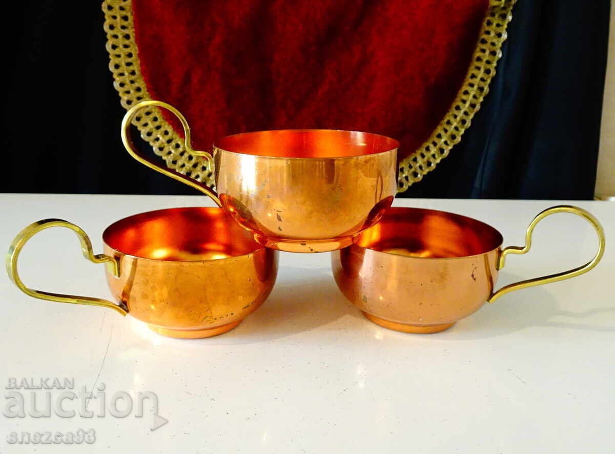 Μαζικά χάλκινα ποτήρια 150 ml, επιχρυσωμένα